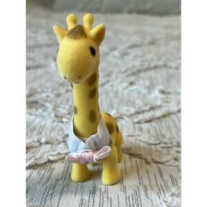 Vtg 1988 Applause Precious Moments Noah’s Ark Herman & Gladis Flocked Giraffe
